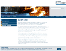 Tablet Screenshot of dueker-germany.com